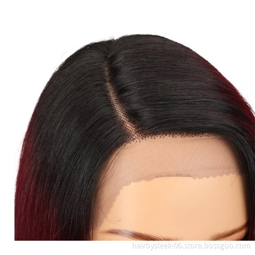 180 Density Soft U Part Hd Lace Frontal Silk Straight 100% Fringe Long Brazilian Peruvian Wigs Lace Front Virgin Human Hair